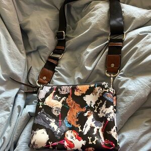 Colorful Dog Print Crossbody Bag